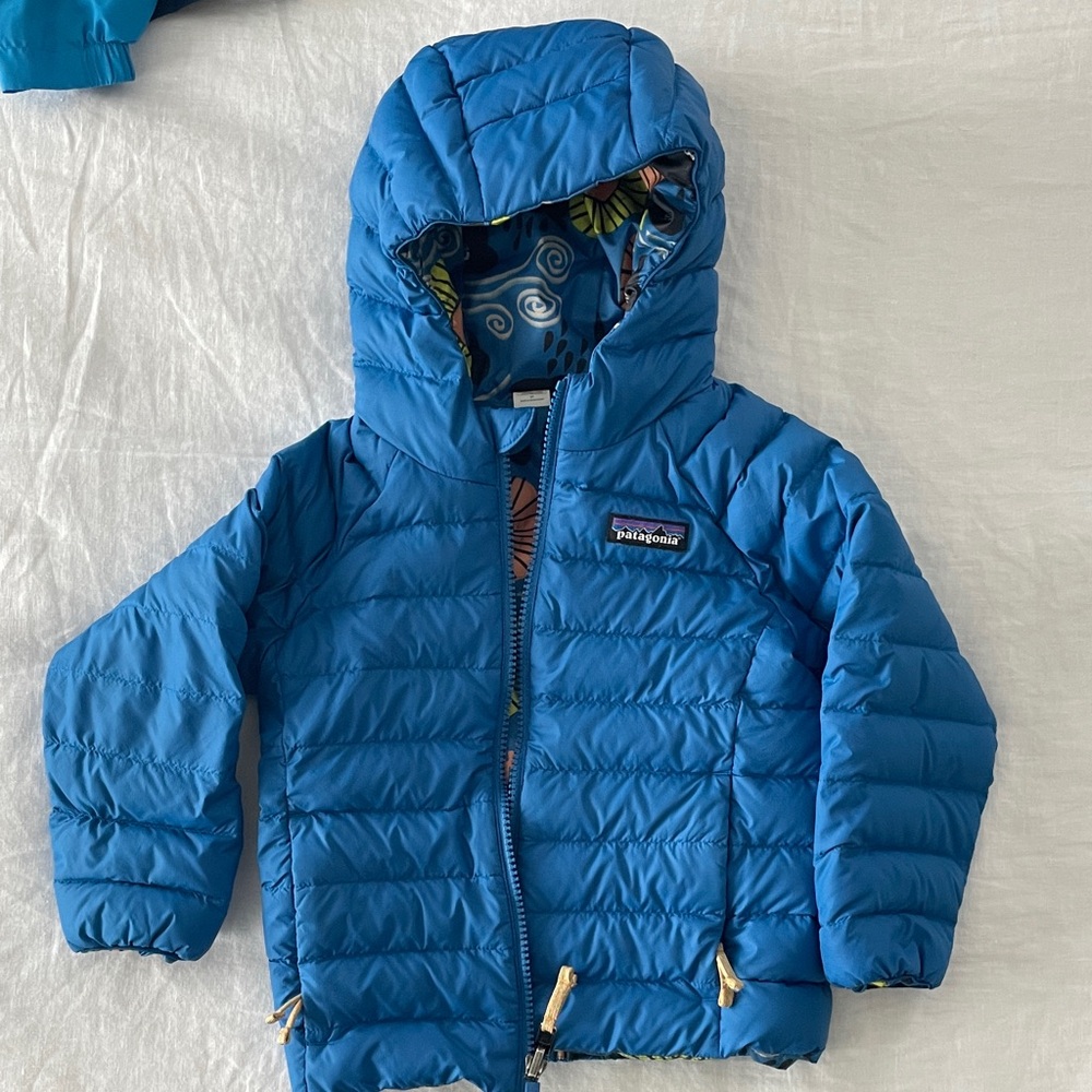 Patagonia Kids Blue Puffer Jacket